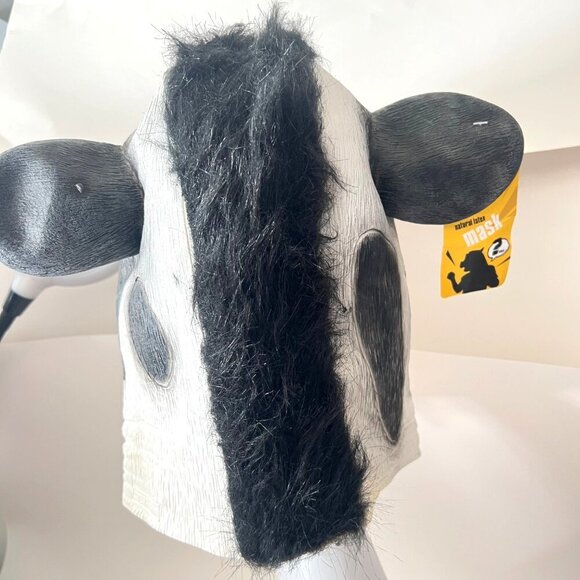 Cow Full Face Latex Mask Animal Mask Halloween Cosplay Funny Mask - Picture 2 of 5